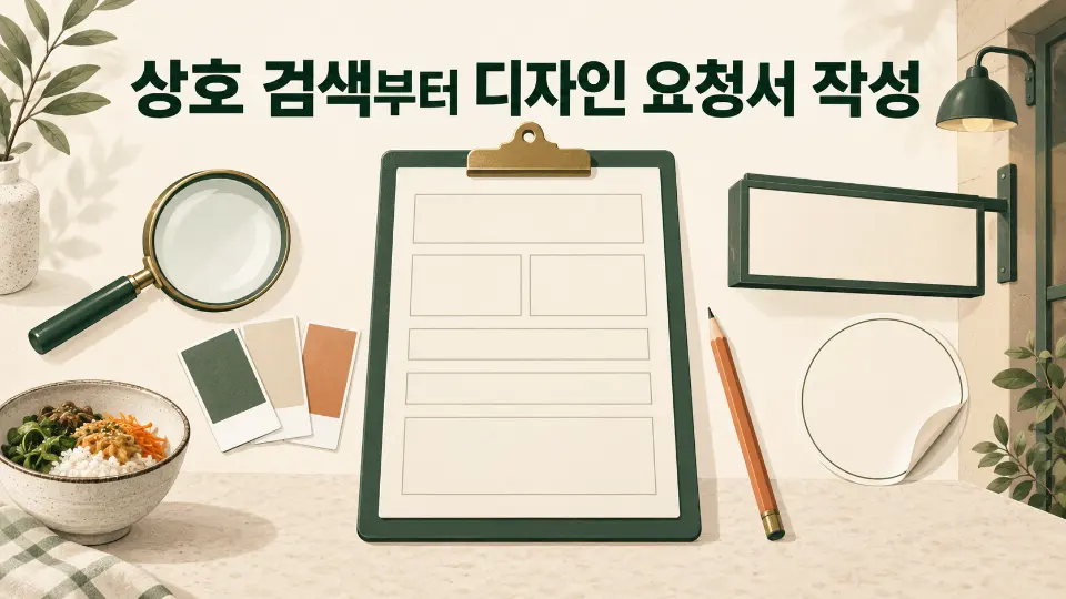 식당 로고 제작 전 준비할 것: 상호 검색부터 디자인 요청서 작성