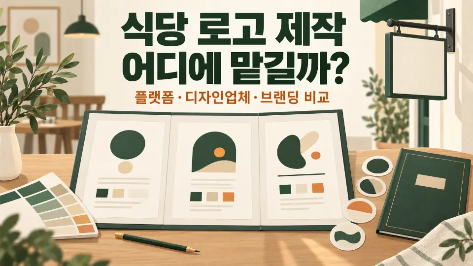 식당 로고 제작 어디에 맡길까? 플랫폼·디자인업체·브랜딩 비교