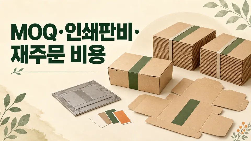 로고 포장용기 최소 주문수량 확인법: MOQ·인쇄판비·재주문 비용